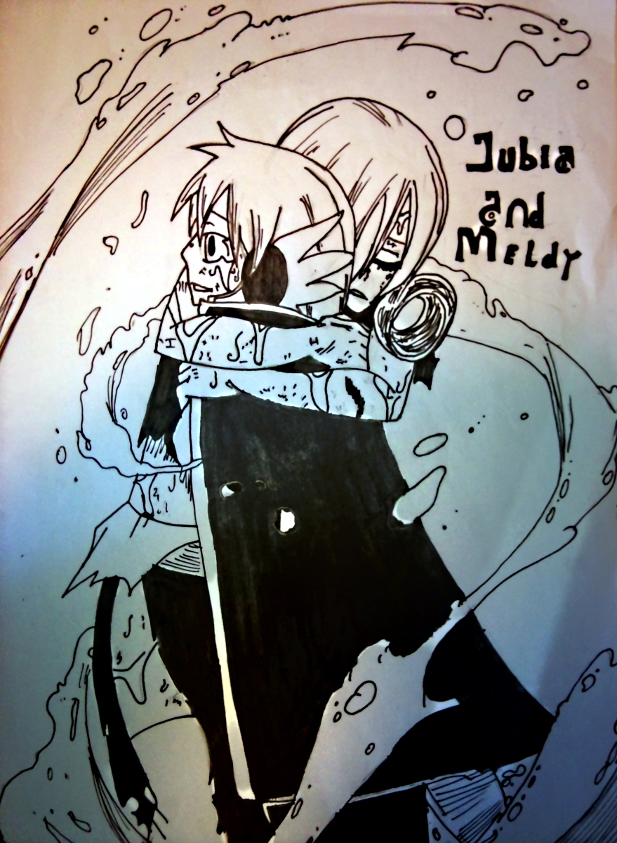 Wallpapers Art - Pencil Manga - Fairy Tail Jubia et Meldy de Fairy Tail 