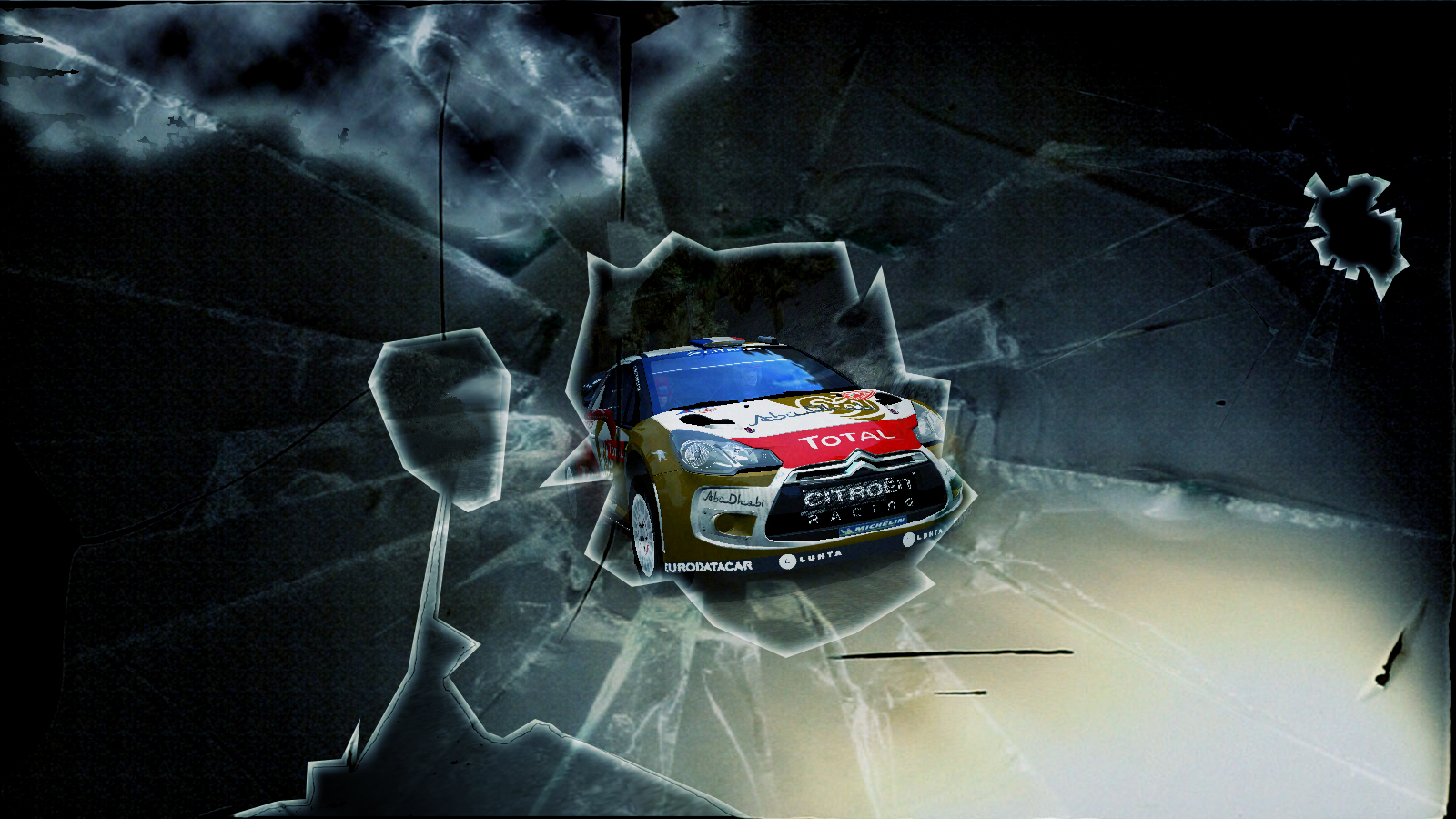 Fonds d'cran Voitures Citron Citroën ds3 wrc abu dhabi 2013 sebastien loeb monte carlo