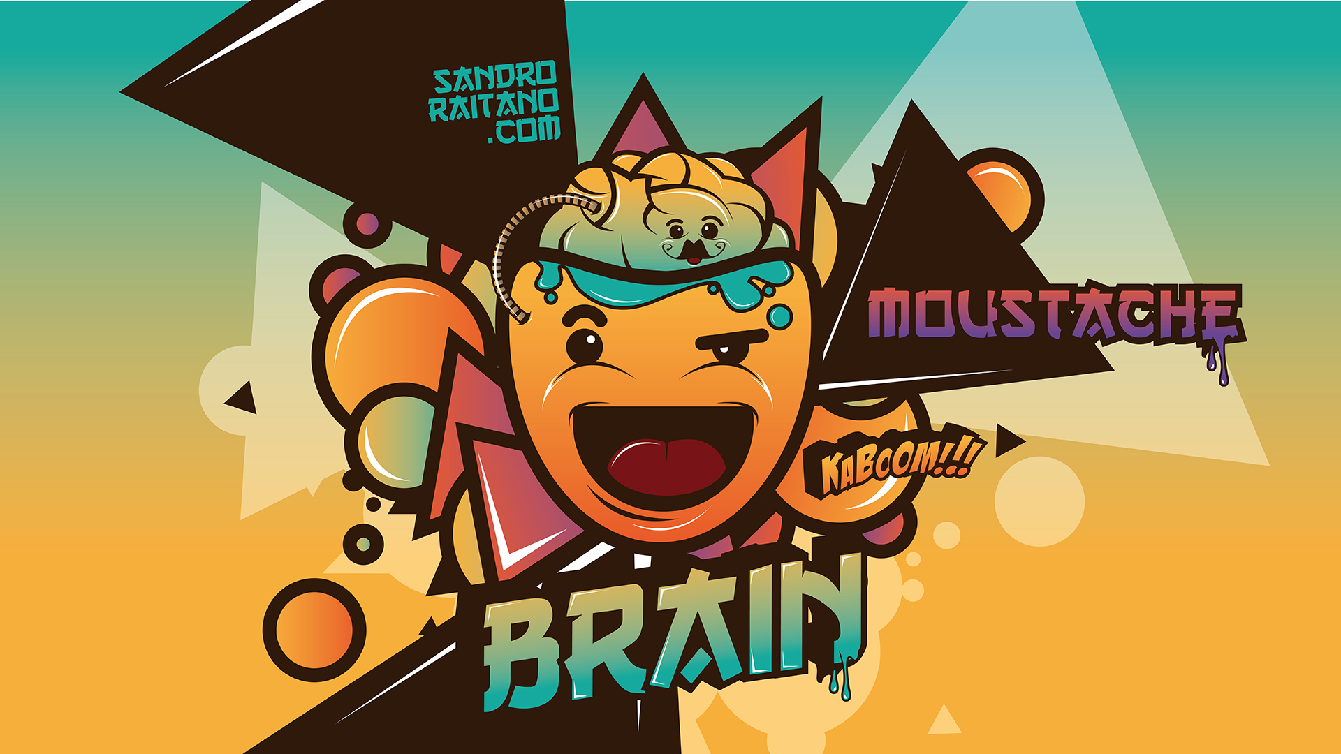 Wallpapers Digital Art Characters Brain Moustache