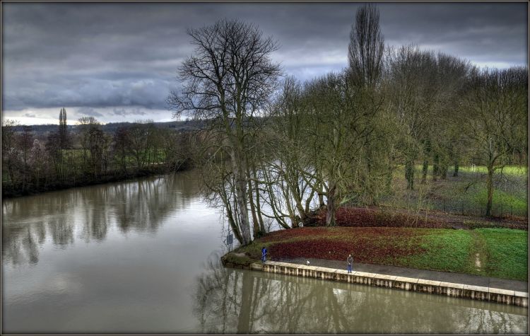 Fonds d'cran Nature Fleuves - Rivires - Torrents Pêcheurs du Val d'Oise