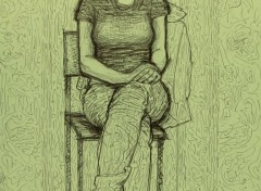  Art - Pencil Seated frontal model