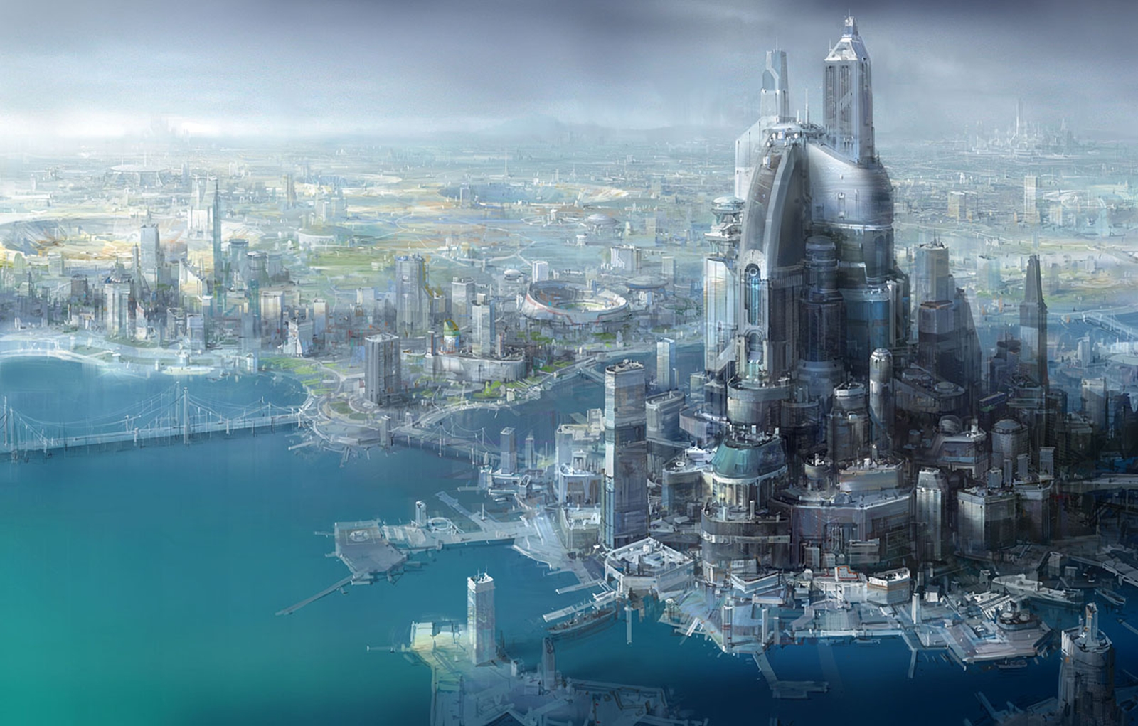 Wallpapers Fantasy and Science Fiction Future cities 