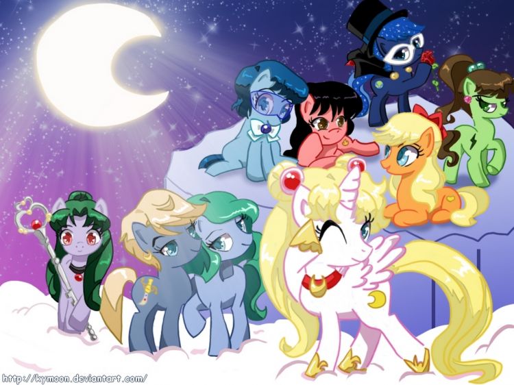 Fonds d'cran Manga Sailor Moon Sailor Little Pony