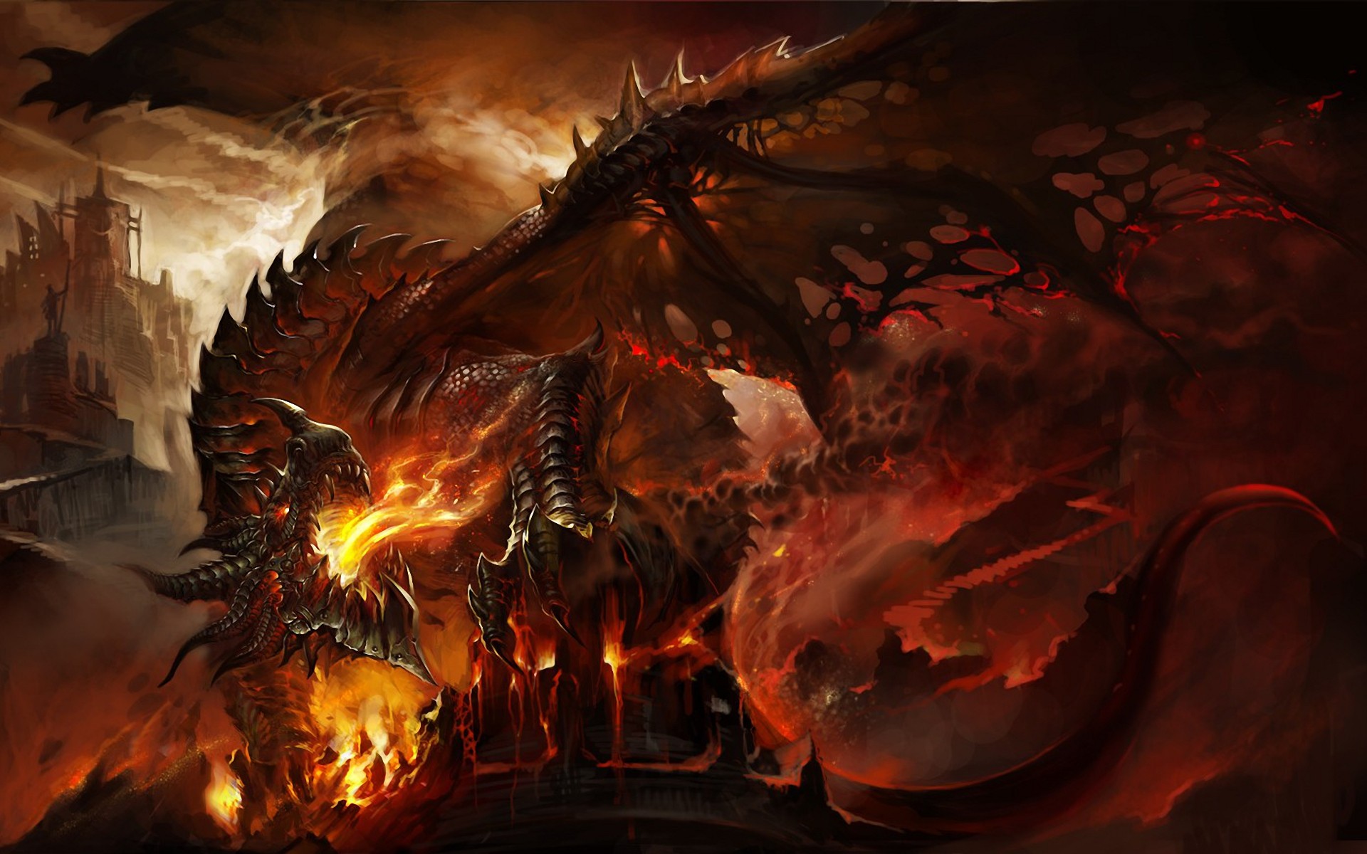 Wallpapers Video Games World of Warcraft: Cataclysm Aile de mort et en colre