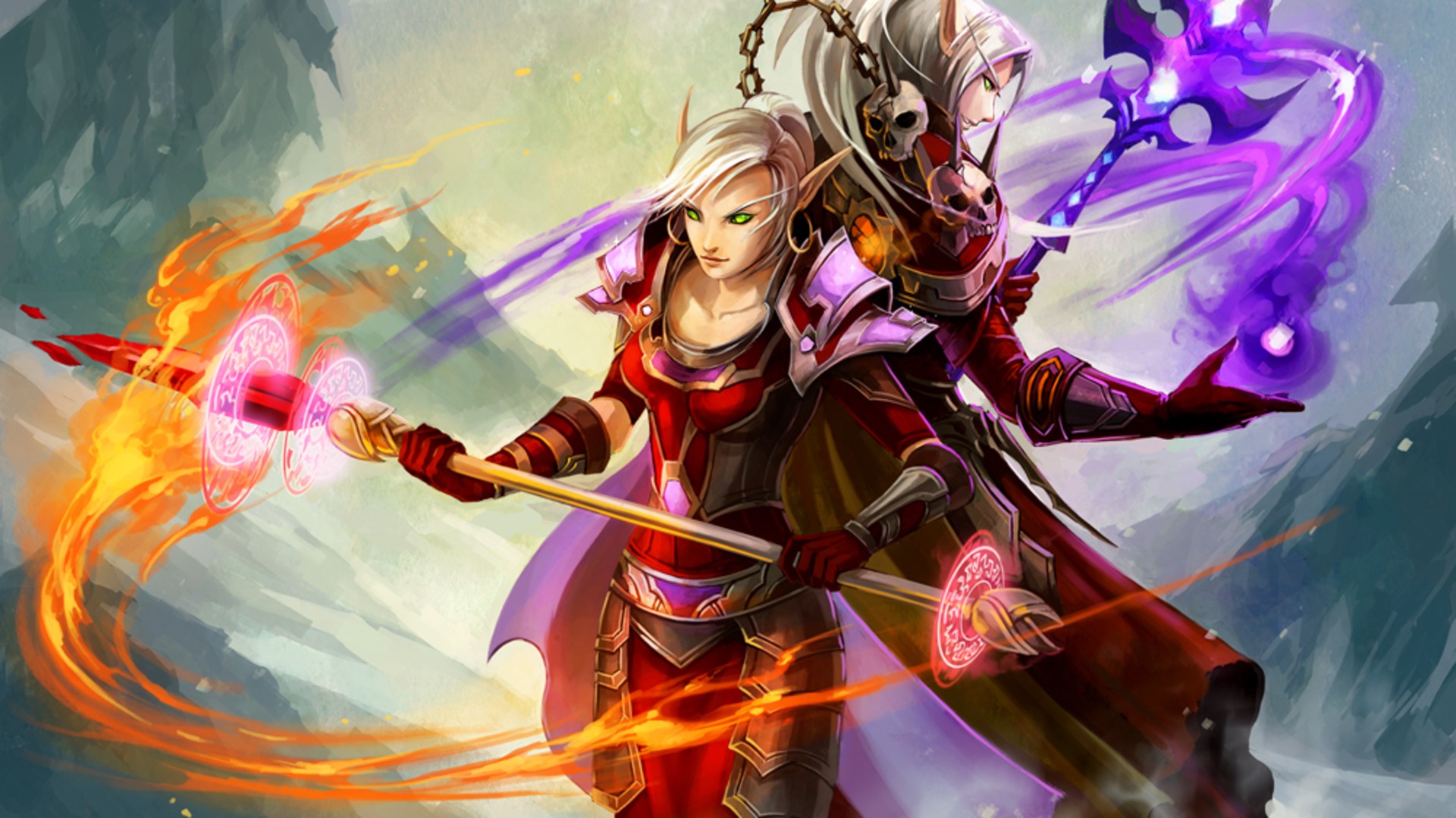 Fonds d'cran Jeux Vido World of Warcraft: The Burning Crusade Mage elfe de sang