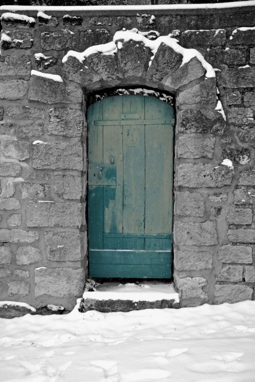 Wallpapers Constructions and architecture Doors - Windows - Porch Paysage hivernal