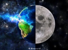  Art - Numrique Le terre est Lune