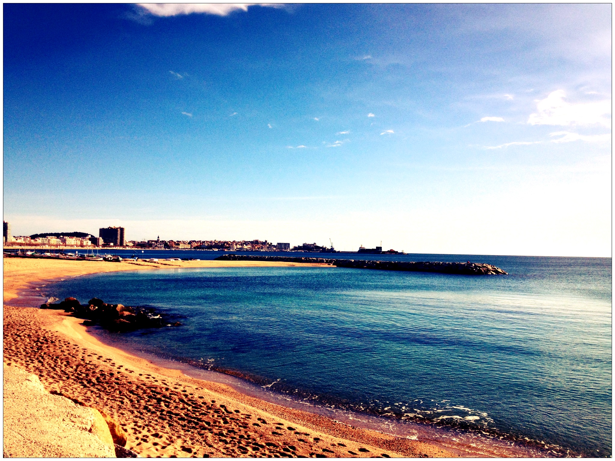 Fonds d'cran Nature Mers - Ocans - Plages Plage de Palamos en Espagne.