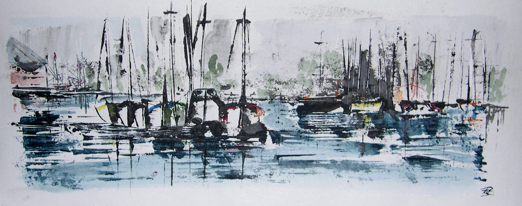 Wallpapers Art - Painting Navy and Harbour pat29730.free.fr