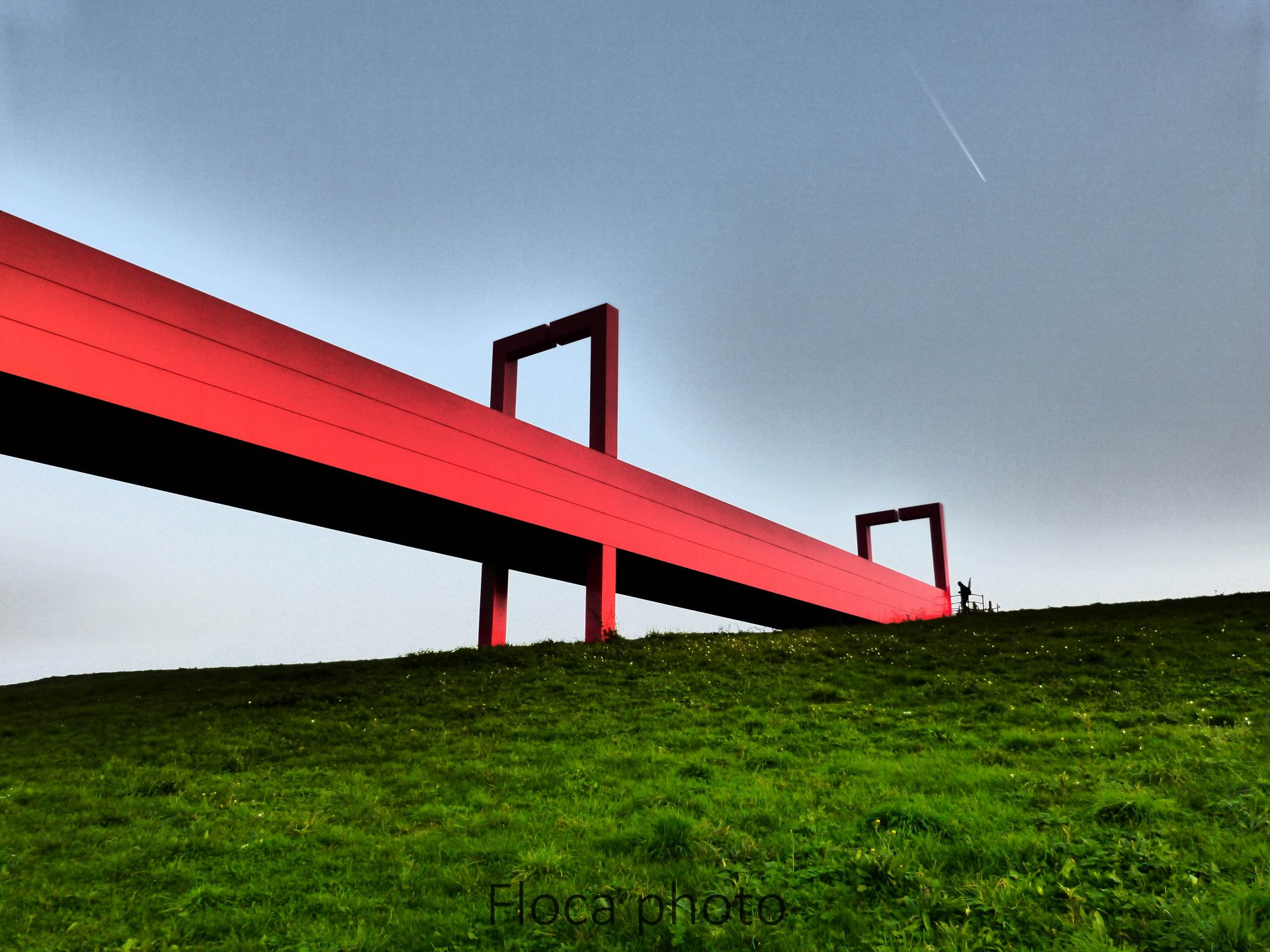 Fonds d'cran Voyages : Europe France > Ile-de-France Passerelle de l'Axe Majeur  Cergy.