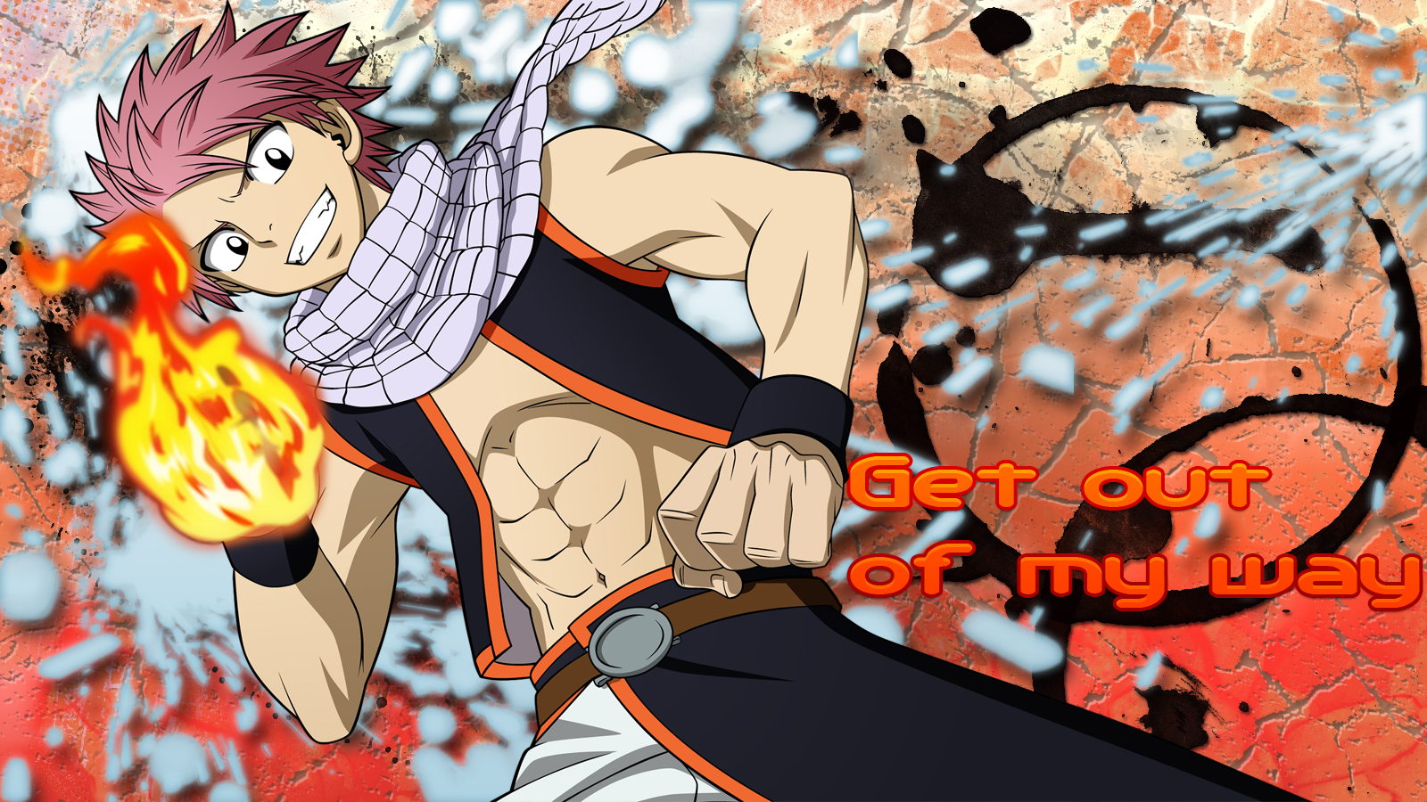 Fonds d'cran Manga Fairy Tail Fairy tail Natsu Get out of my way