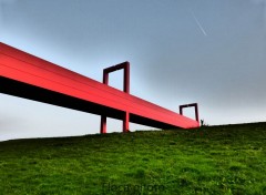  Voyages : Europe Passerelle de l'Axe Majeur  Cergy.