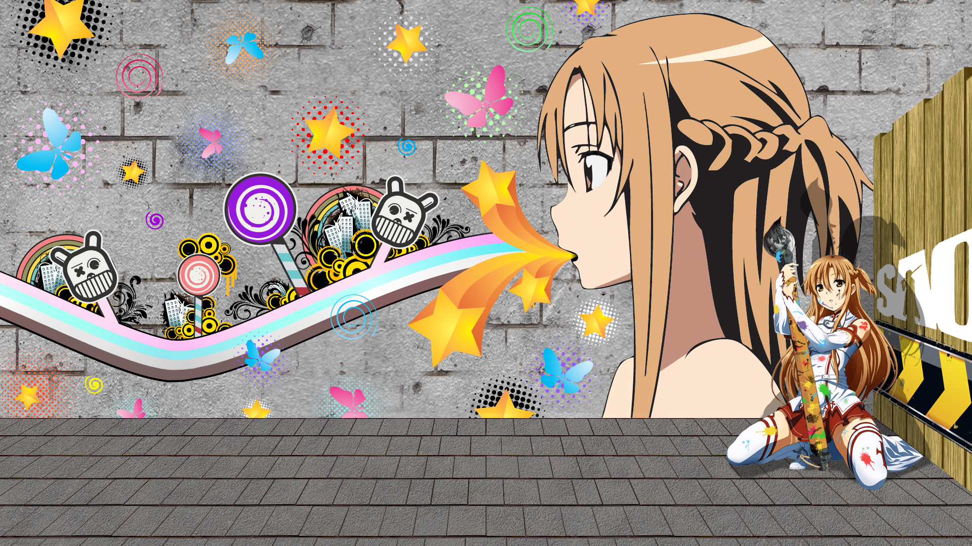 Fonds d'cran Manga Sword Art Online Asuna Tag