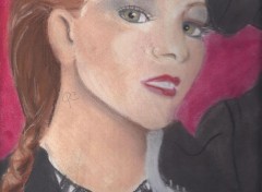  Art - Pencil  Delphine Wespiser - miss France 2012 -pastels secs