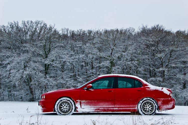 Wallpapers Cars Jaguar L'hiver en Jaguar X-Type