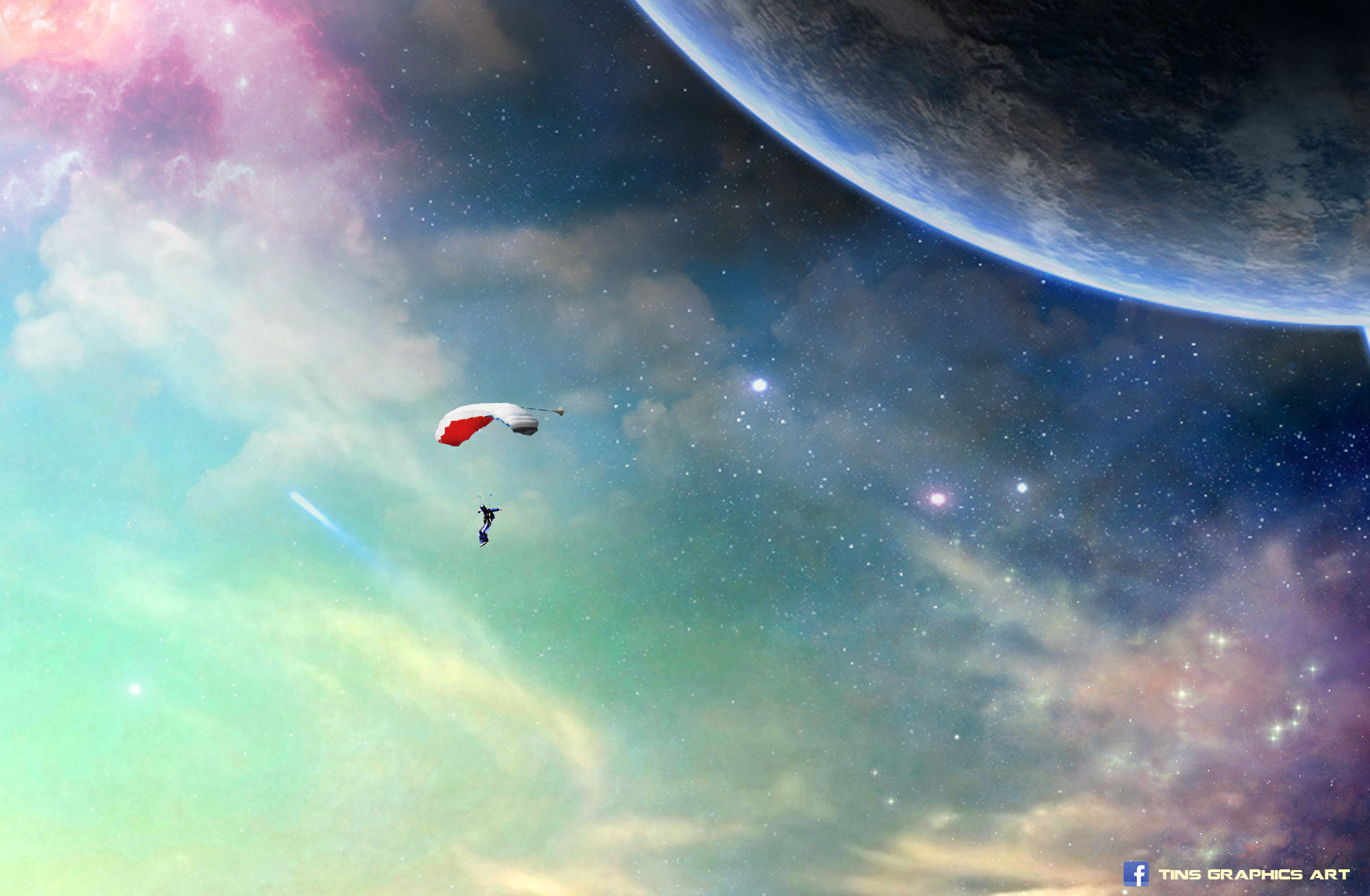 Wallpapers Digital Art Space - Universe Saut depuis l'espace