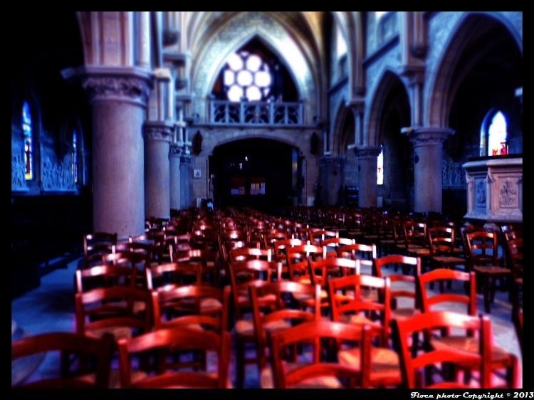 Fonds d'cran Constructions et architecture Edifices Religieux Eglise vide - Vexin Francais