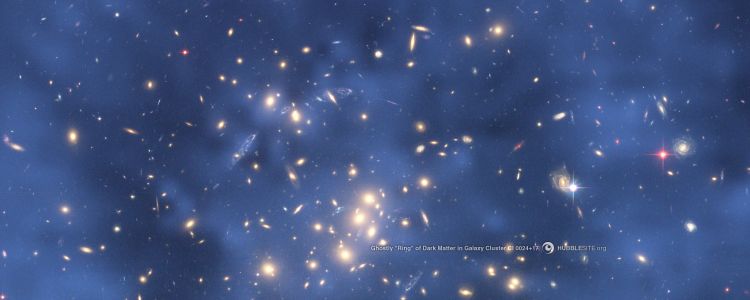 Fonds d'cran Espace Galaxies Anneau de matire noire dans l'amas de galaxies