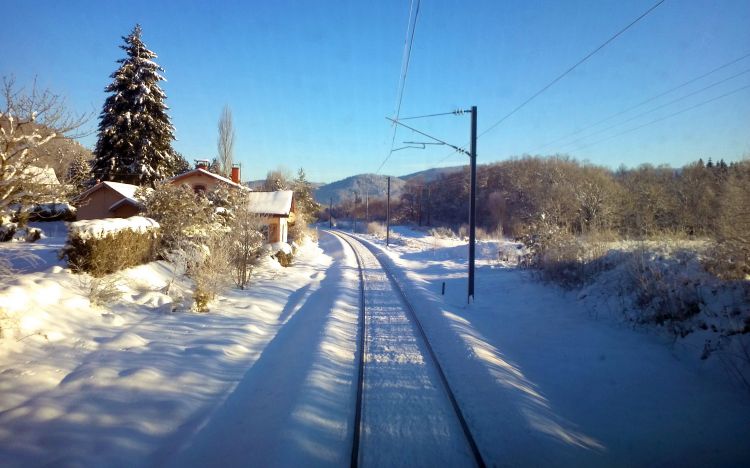 Fonds d'cran Constructions et architecture Gares - Rails Petite ligne de chemin de fer des Vosges