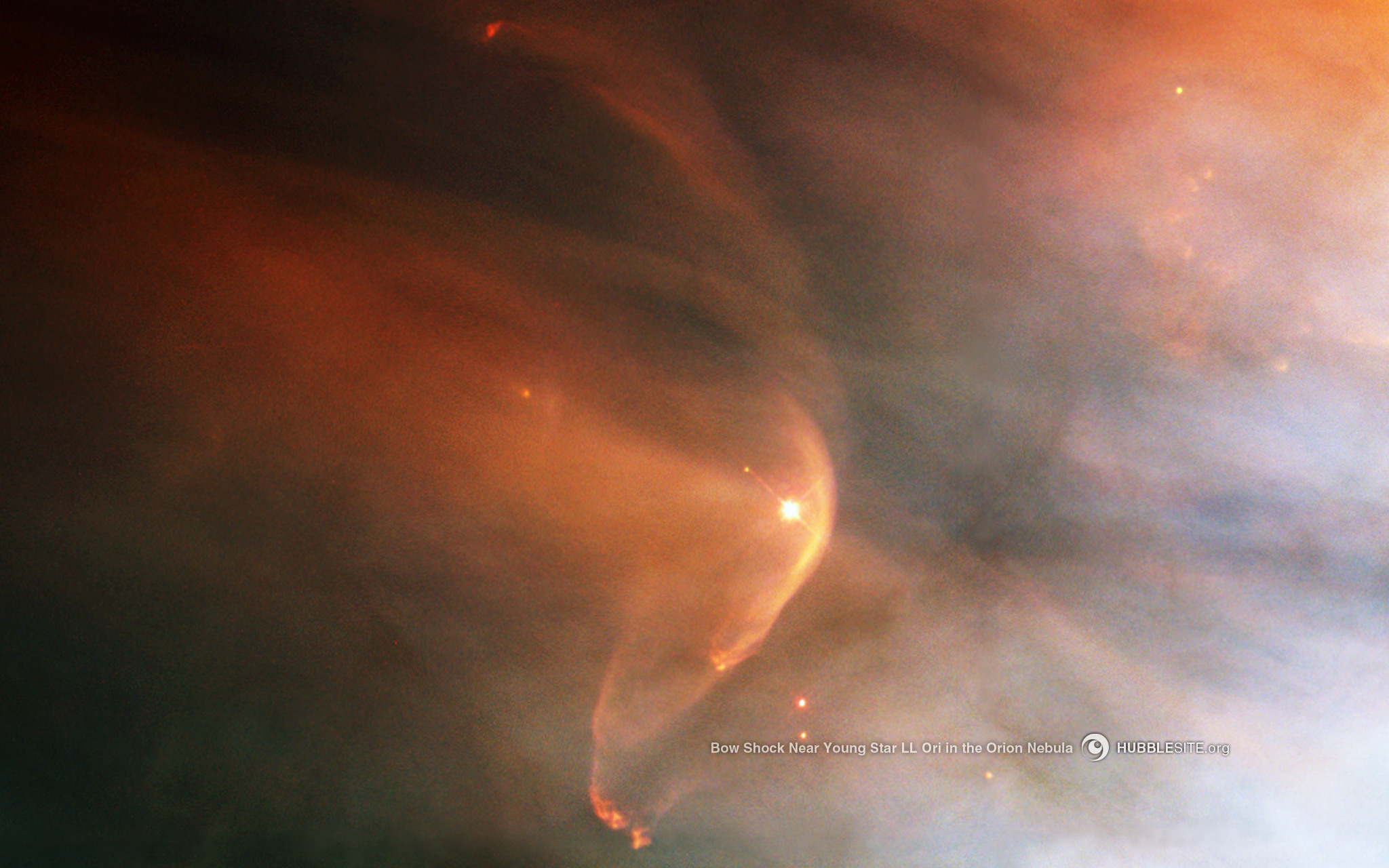 Wallpapers Space Stars - Nebulae Arc de choc dans la nbuleuse d'Orion