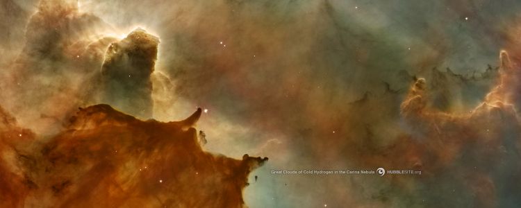 Wallpapers Space Stars - Nebulae Nuages ​​d'hydrogne froid dans la nbuleuse de la Carne