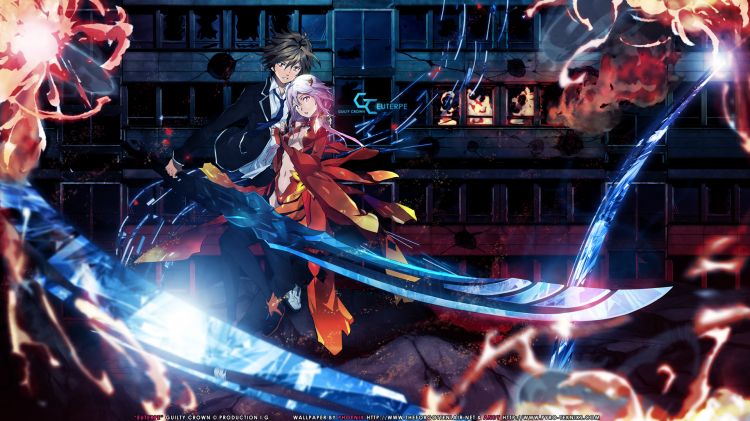 Fonds d'cran Manga Guilty Crown Inori & Chu