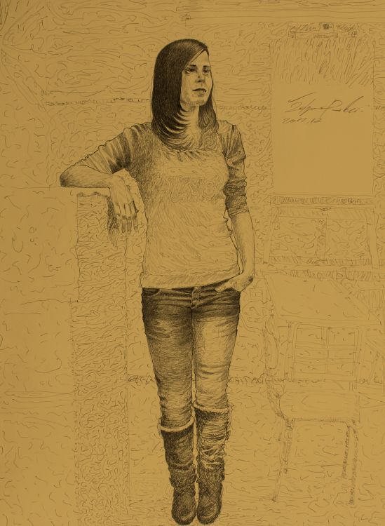 Wallpapers Art - Pencil Studies Standing model iv