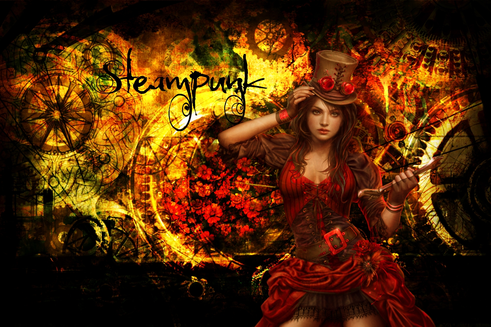 Fonds d'cran Fantasy et Science Fiction Steampunk Steamgirl