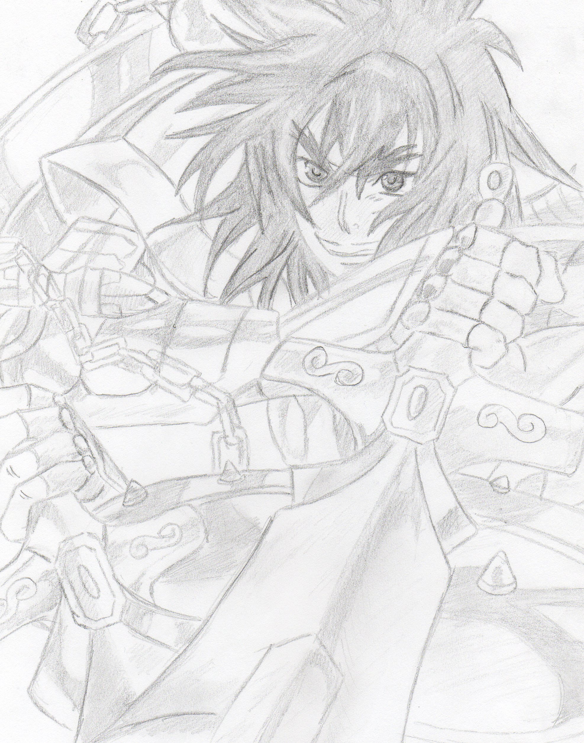 Wallpapers Art - Pencil Manga - Saint Seiya Doko, chevalier d'or de la Balance