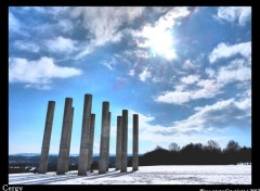  Constructions and architecture Cergy et la neige