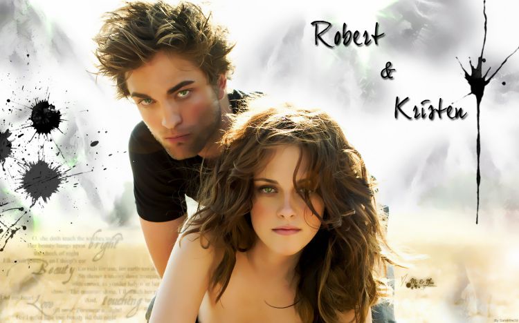 Fonds d'cran Clbrits Homme Robert Pattinson Robert Pattinson & Kristen Stewart