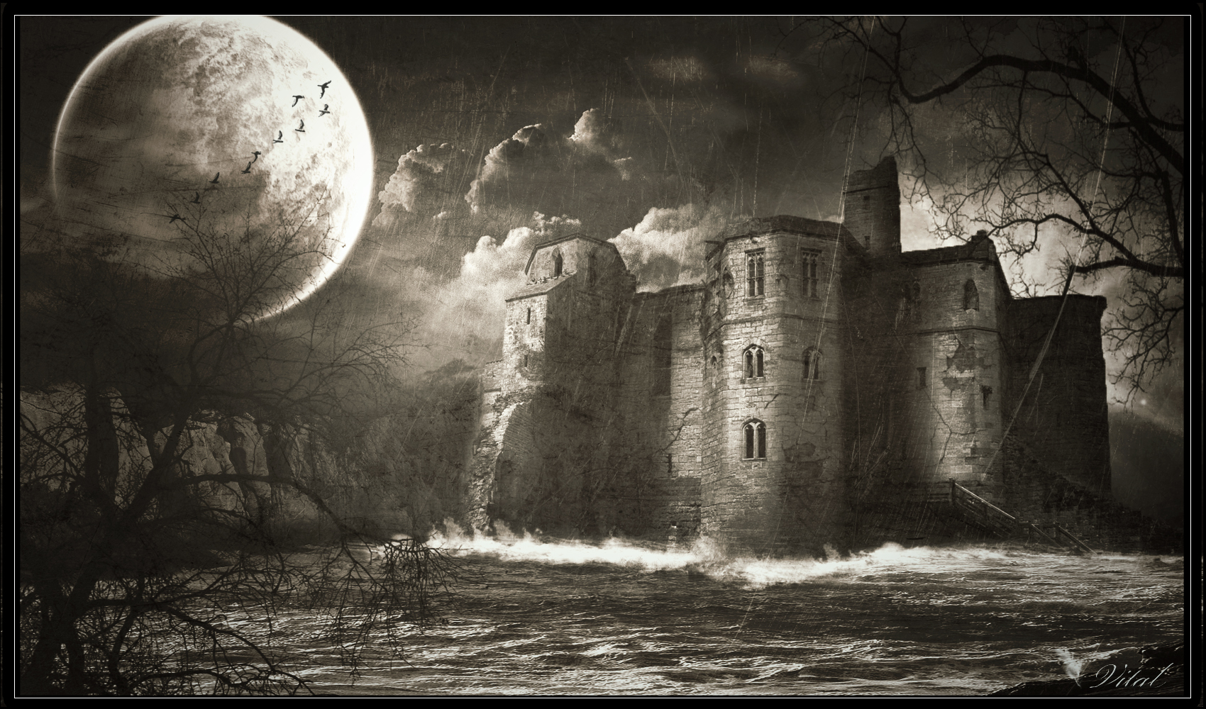 Fonds d'cran Fantasy et Science Fiction Paysages Fantasy castle