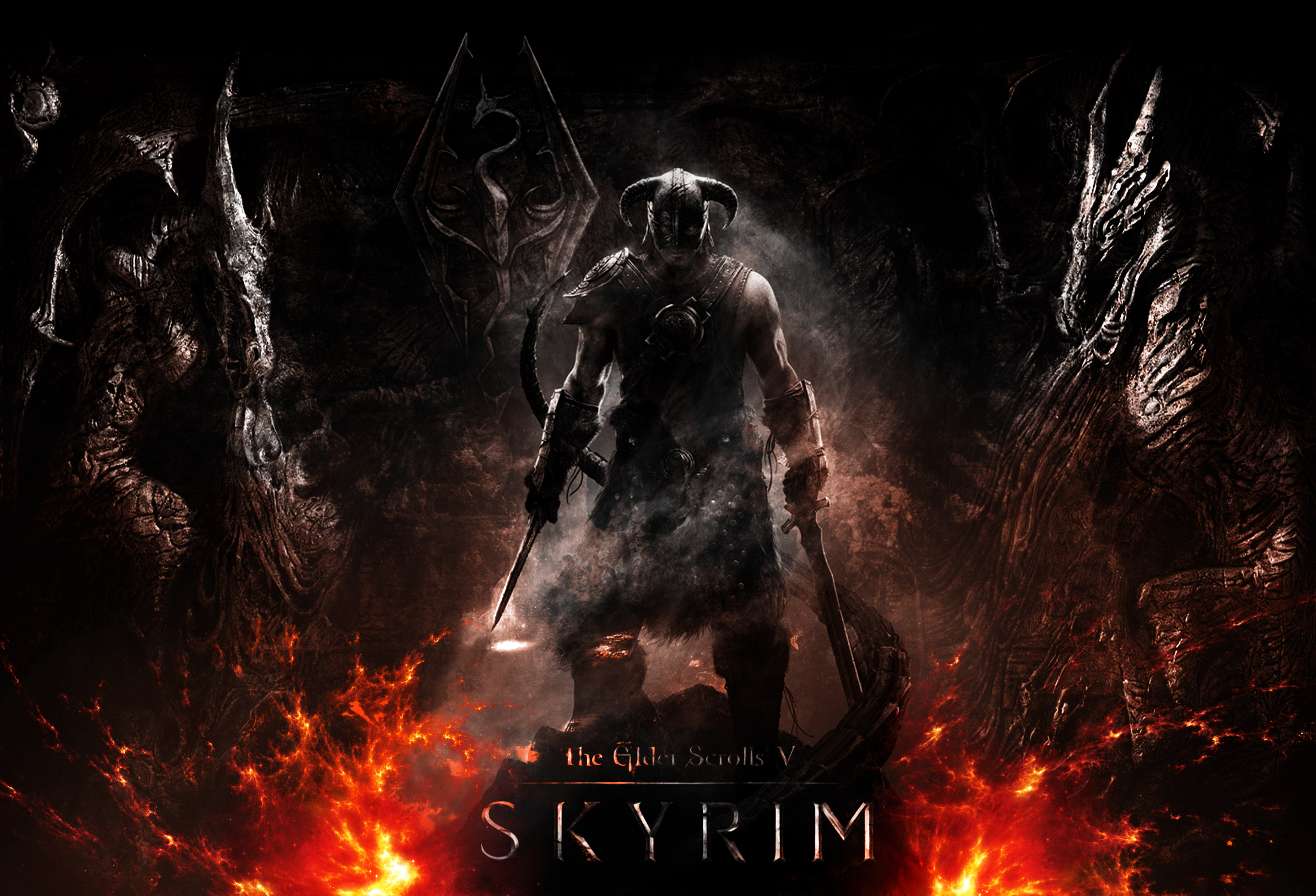 Fonds d'cran Jeux Vido The Elder Scrolls V: Skyrim SKYRIM-dovahkiin 