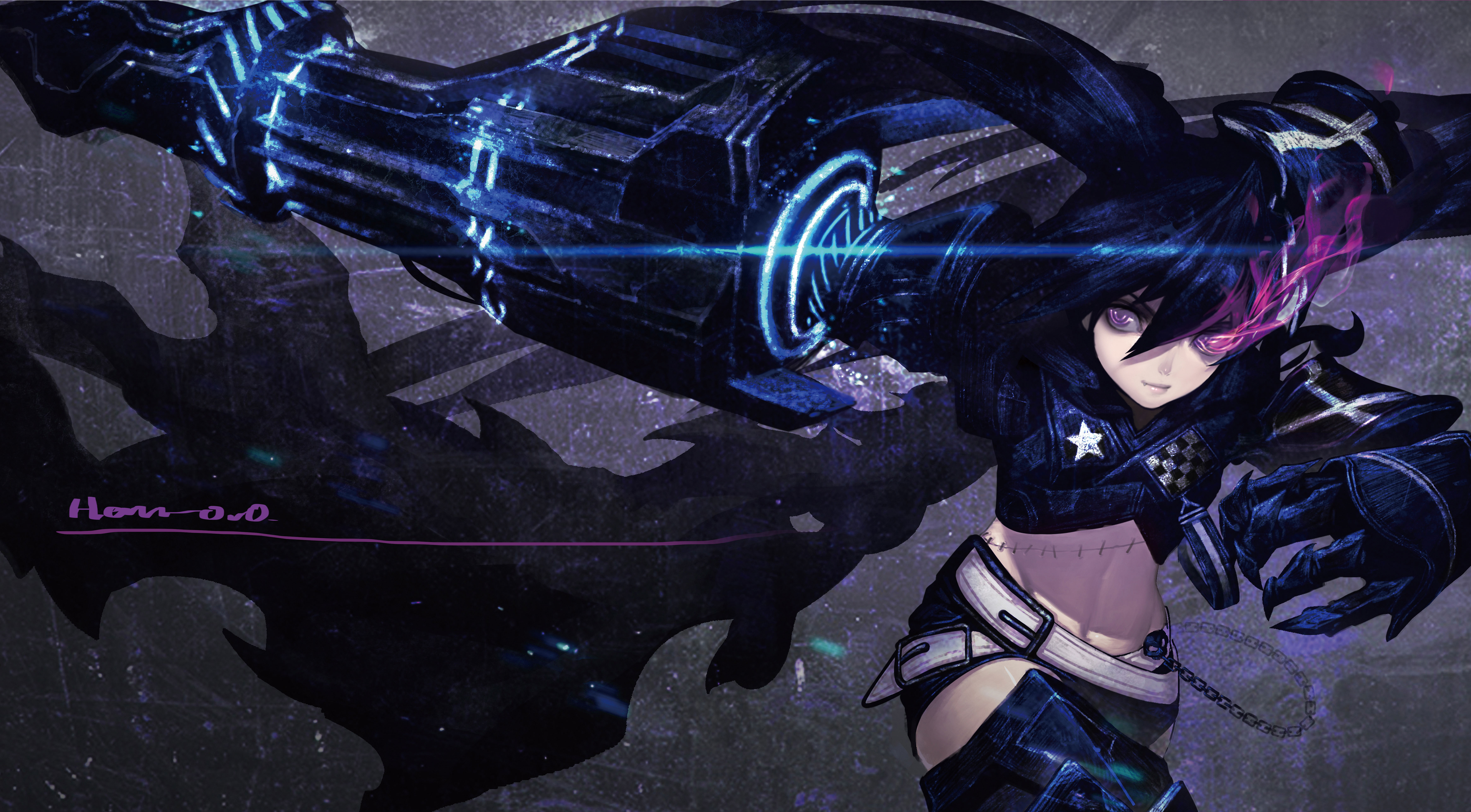 Fonds d'cran Manga Black Rock Shooter 