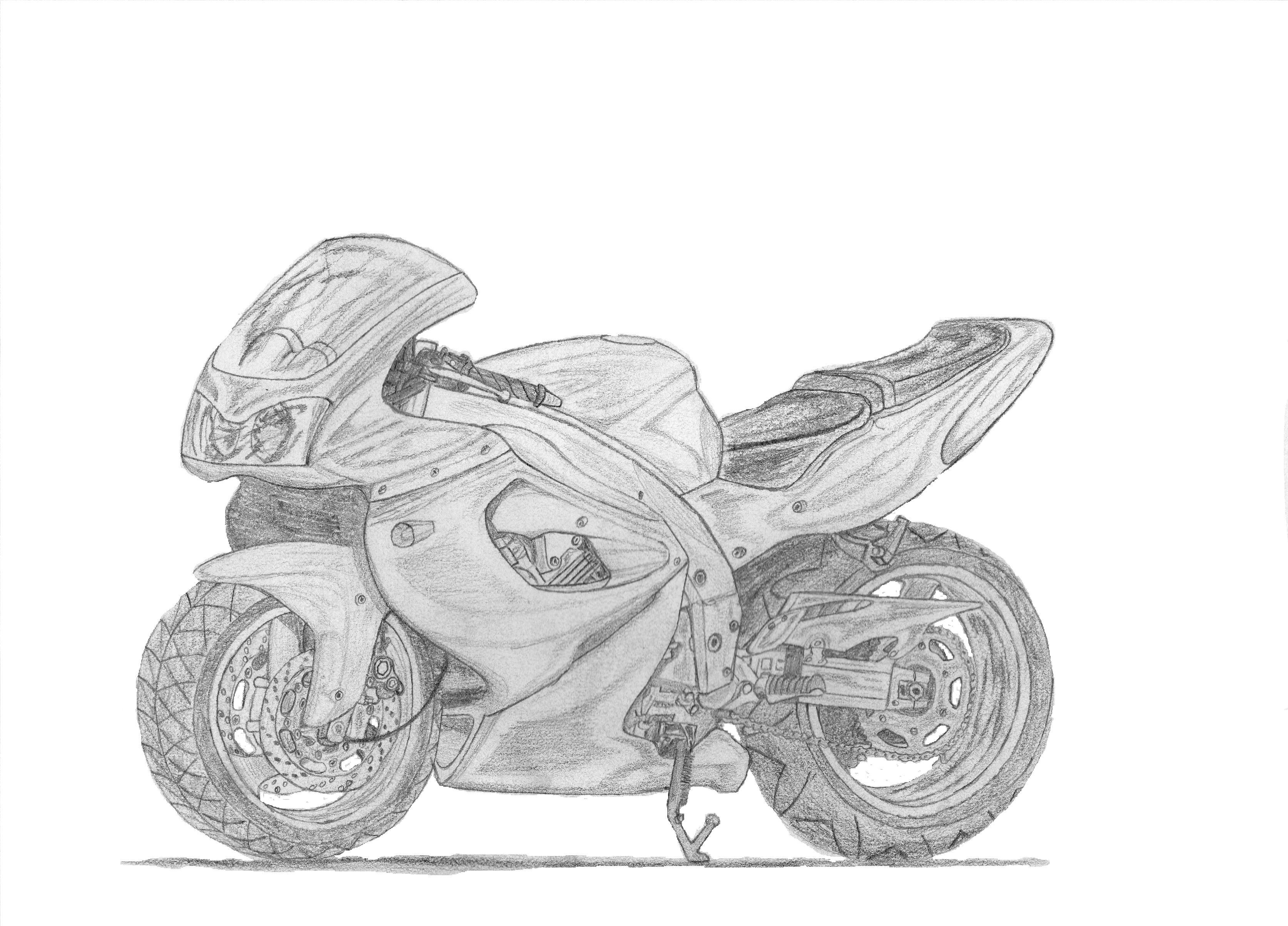 Fonds d'cran Art - Crayon Voitures et Motos 