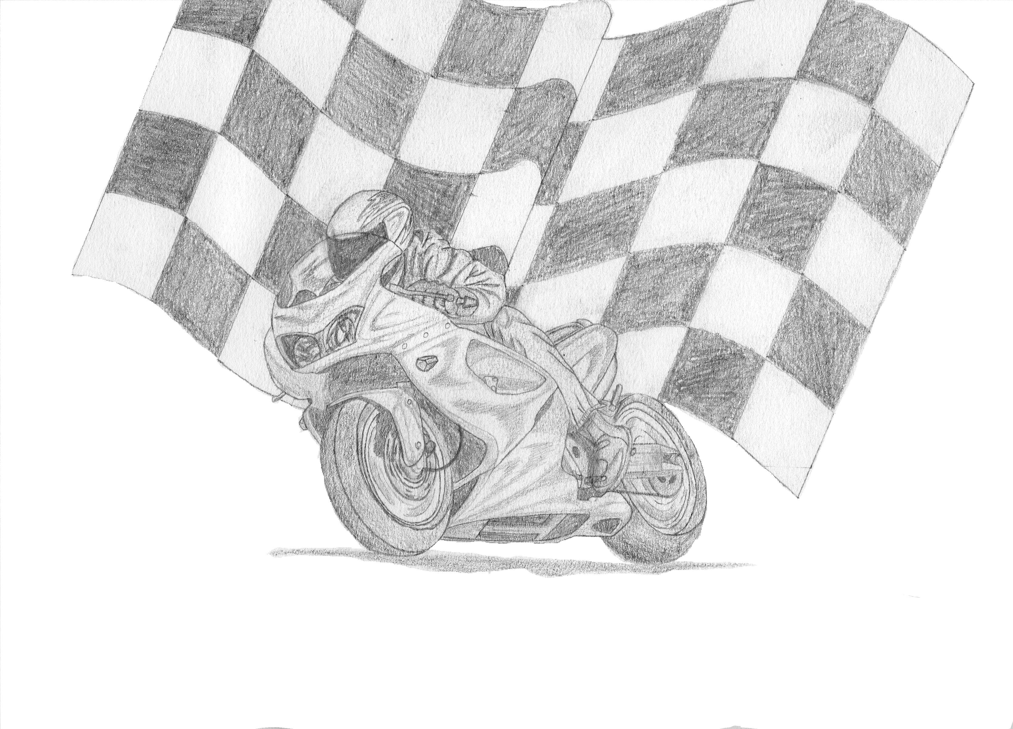 Fonds d'cran Art - Crayon Voitures et Motos 