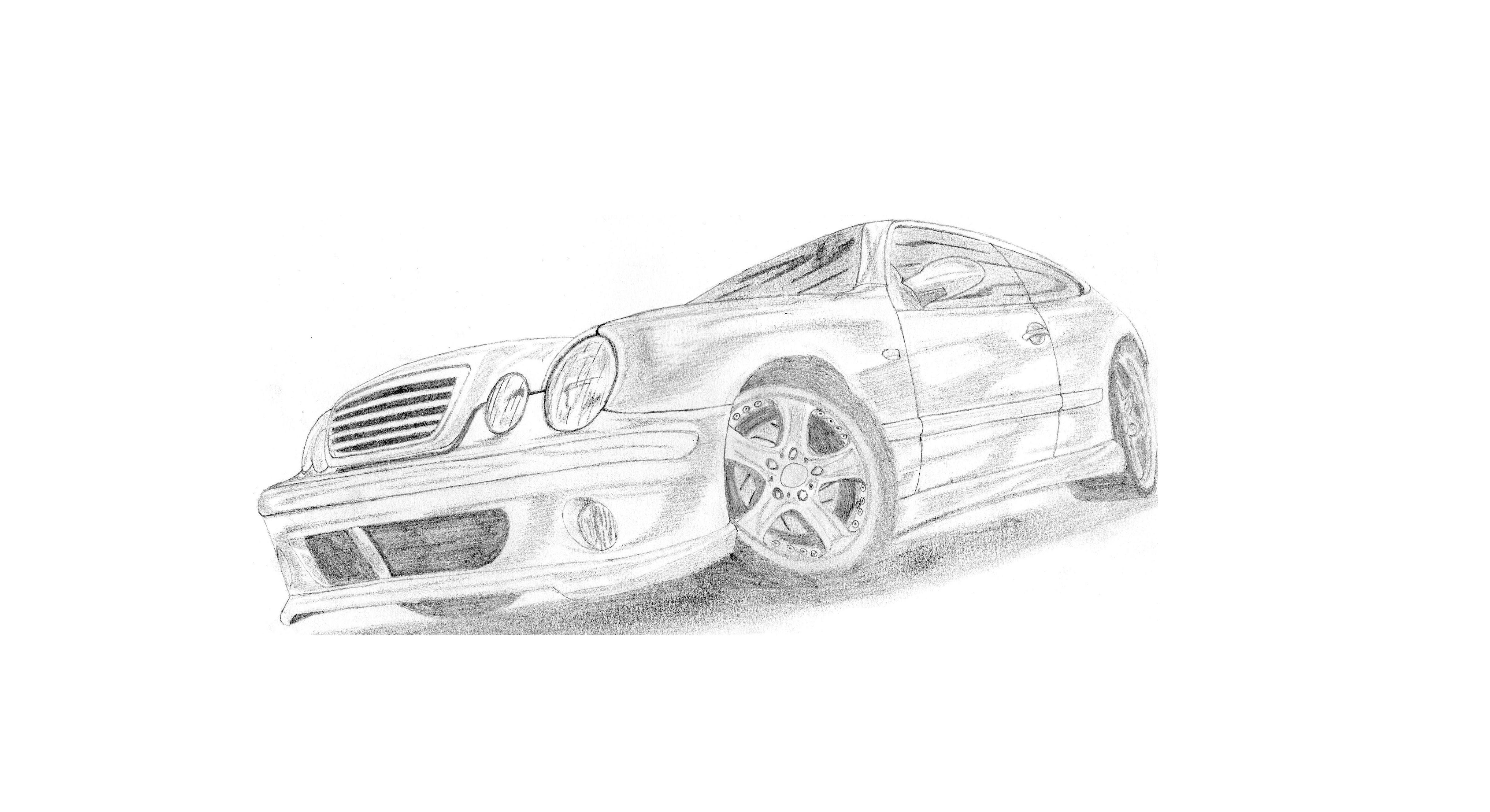 Wallpapers Art - Pencil Cars and motorbikes 