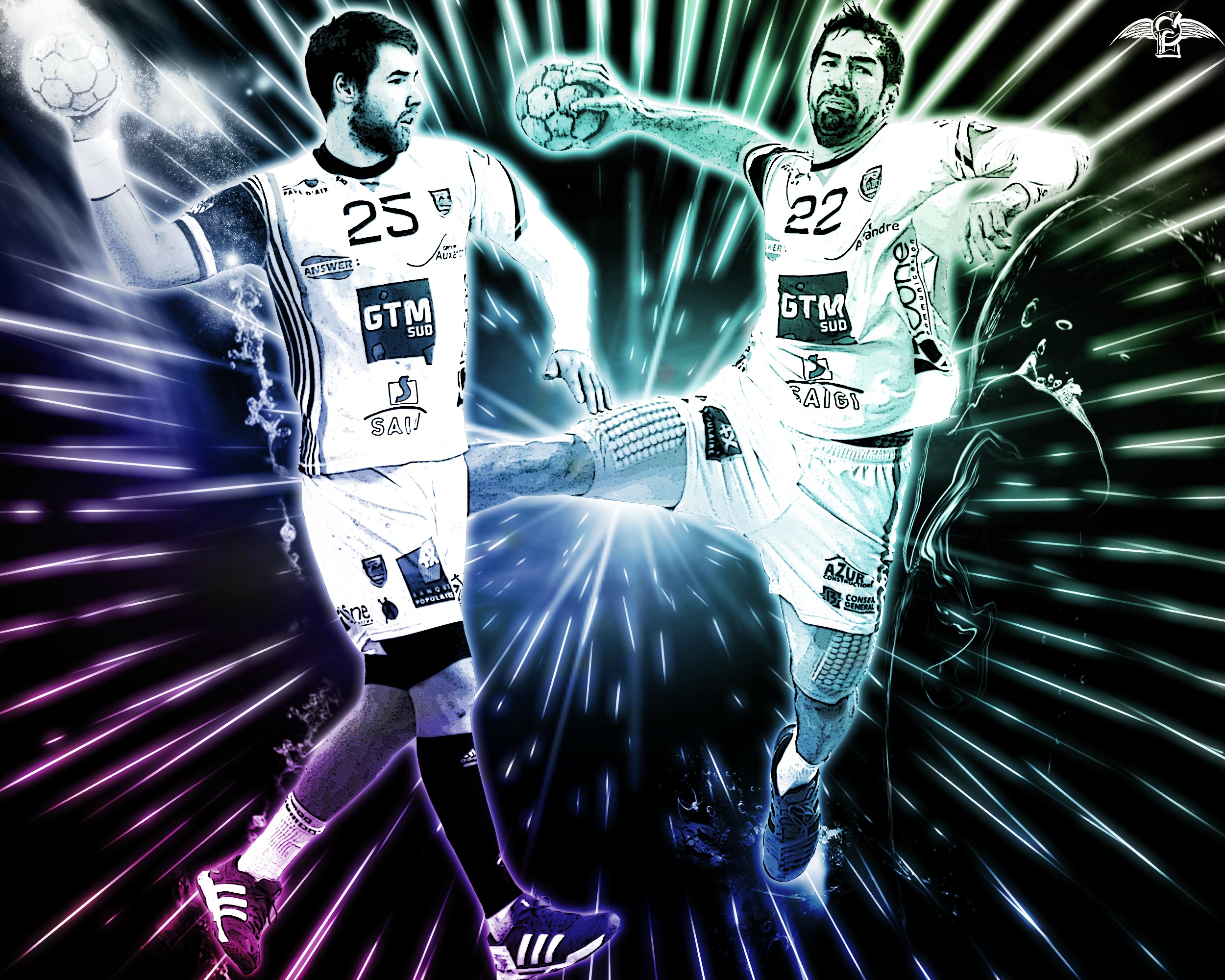 Wallpapers Sports - Leisures Handball Luka et Nikola KARABATIC