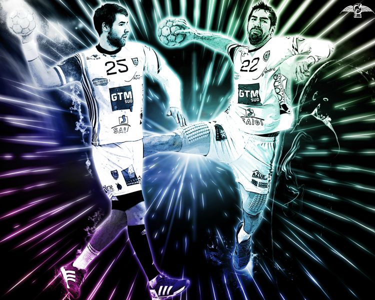 Fonds d'cran Sports - Loisirs Handball Luka et Nikola KARABATIC