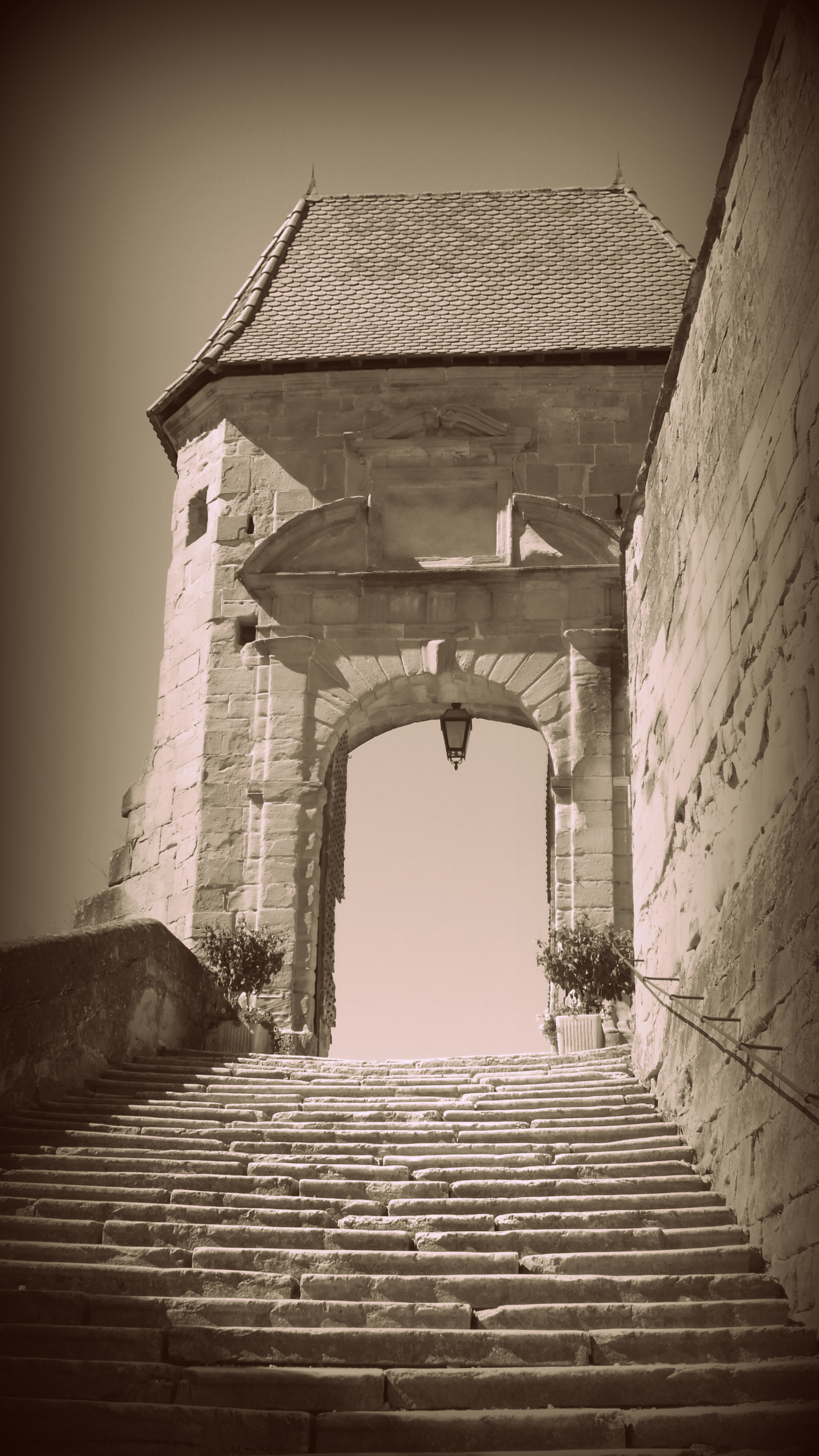 Fonds d'cran Constructions et architecture Escaliers Saint Antoine l'Abbaye