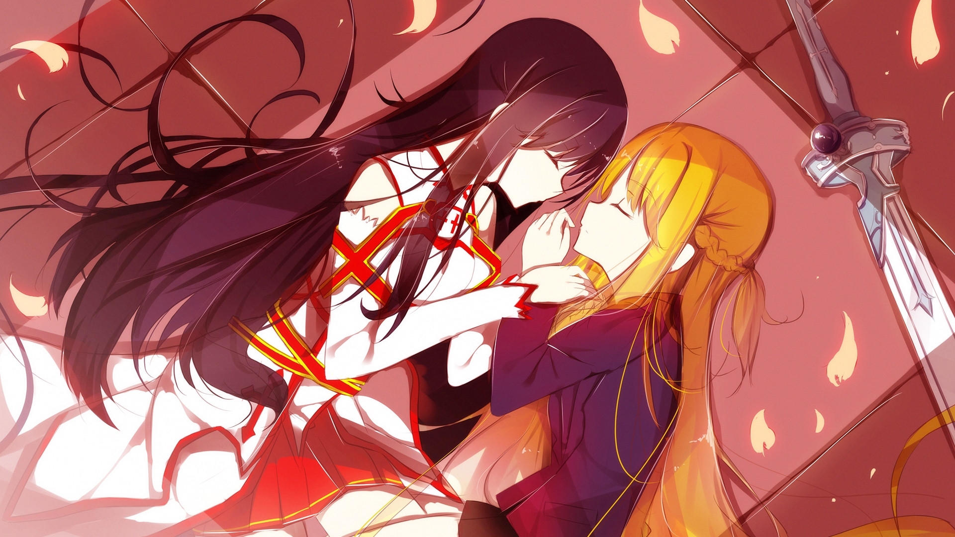 Wallpapers Manga Sword Art Online Kuroyukihime & Asuna