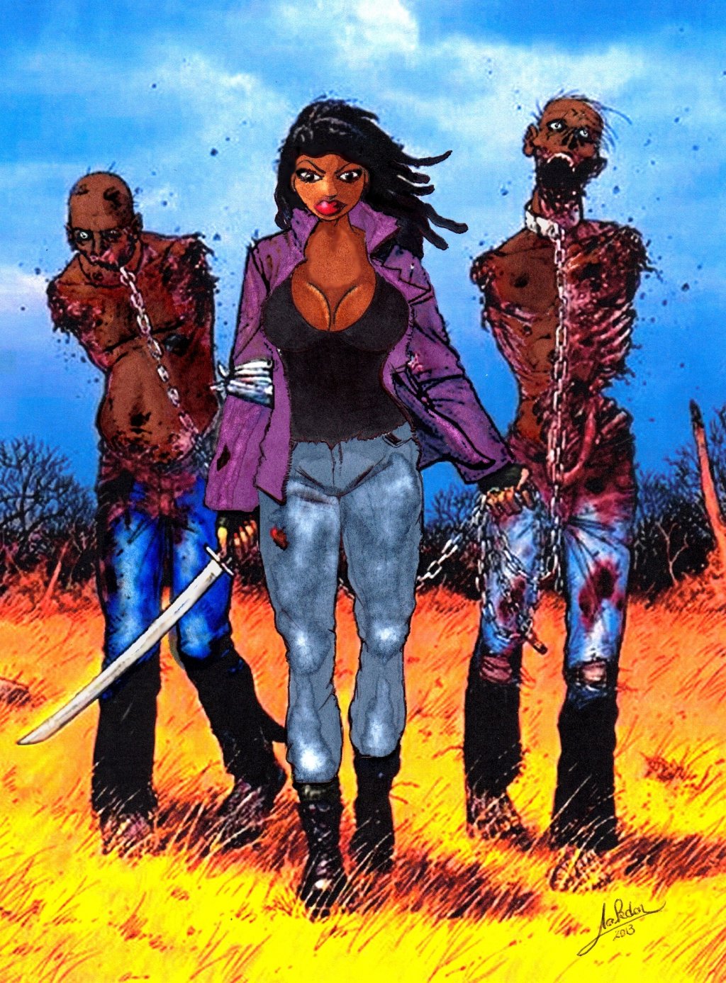 Wallpapers Digital Art Comics Michonne 