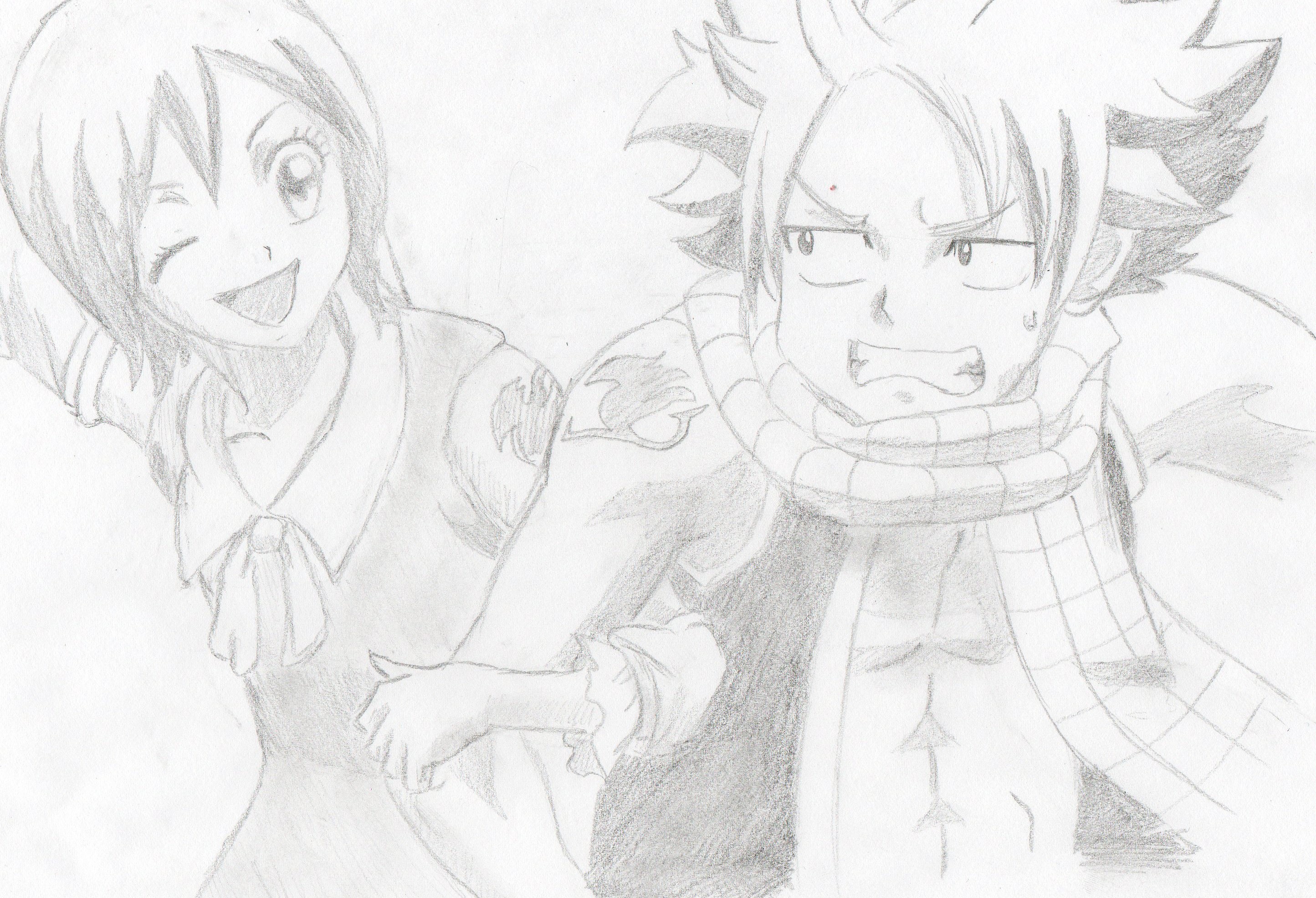 Fonds d'cran Art - Crayon Manga - Fairy Tail 