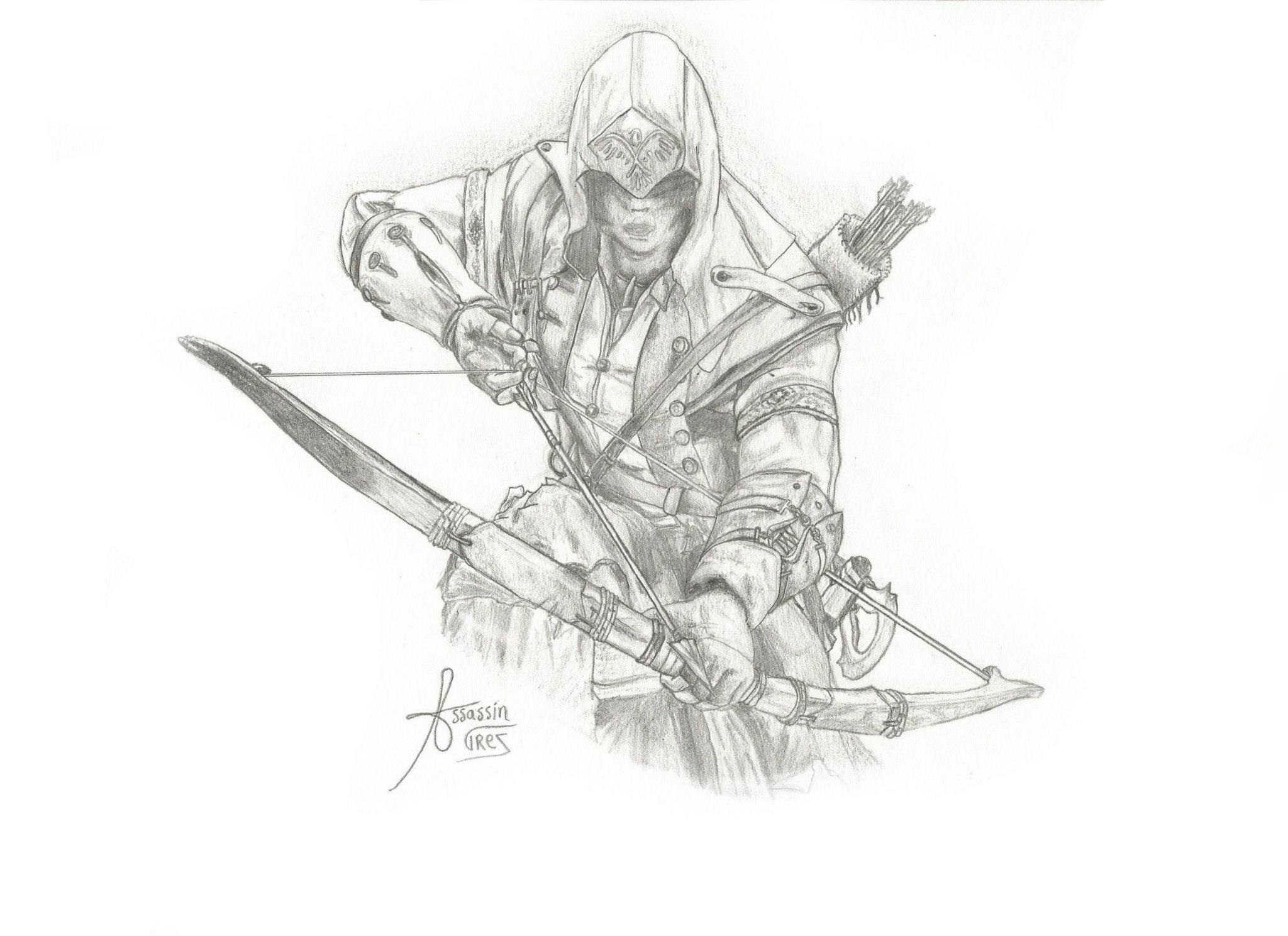 Wallpapers Art - Pencil Video games Assassin's creed 3