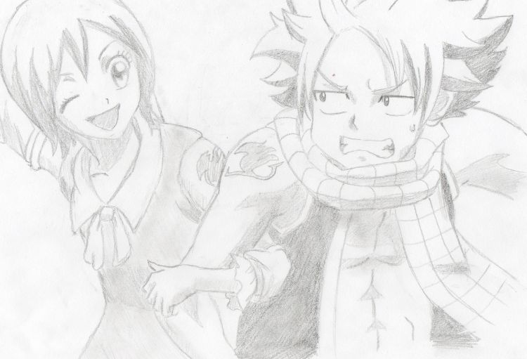 Fonds d'cran Art - Crayon Manga - Fairy Tail Wallpaper N336884