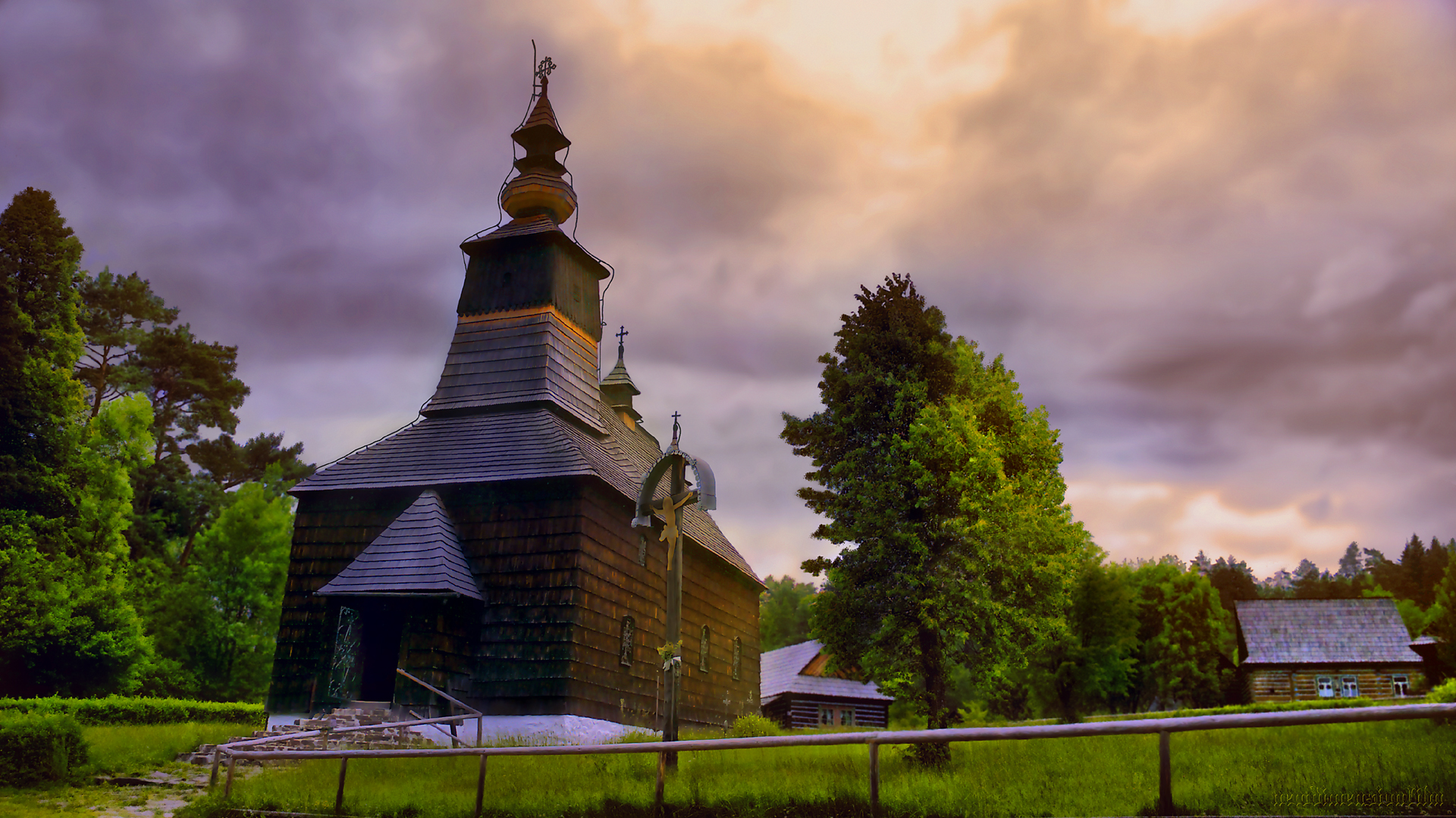 Wallpapers Constructions and architecture Religious Buildings Village.