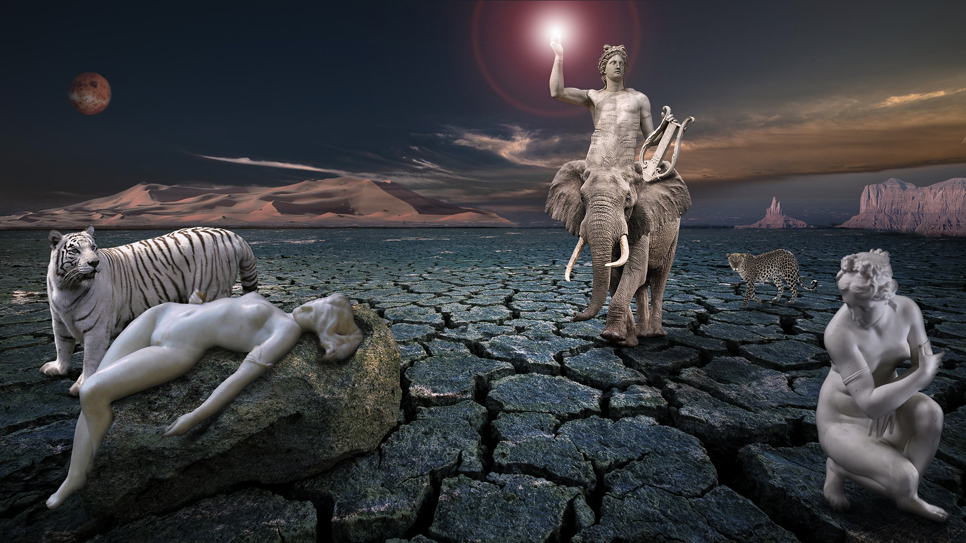 Wallpapers Digital Art Photocomposition Apollon rencontre vnus