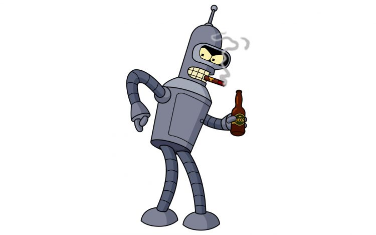 Wallpapers Cartoons Futurama Bender