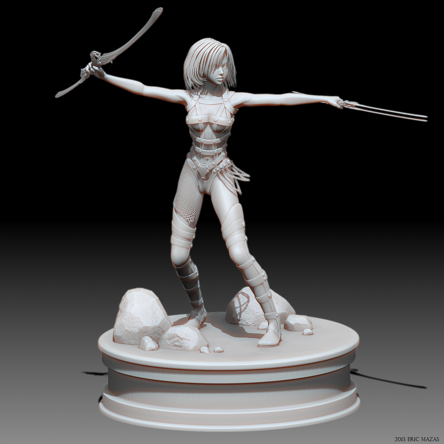 Fonds d'cran Art - Numrique 3D - Zbrush Figurine Guerriere