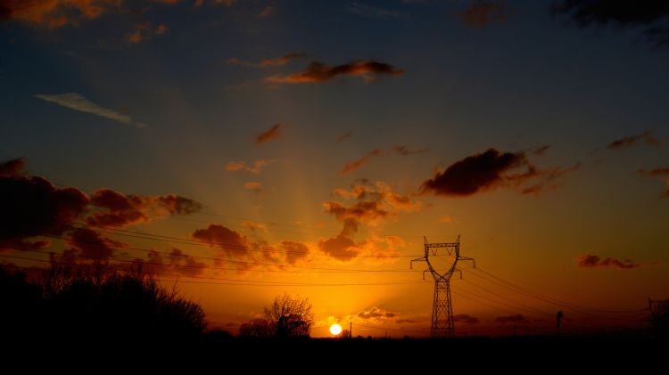 Fonds d'cran Nature Couchers et levers de Soleil Coucher de soleil sur Seclin (59)